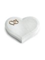 Grabstein Coeur/Omega Marmor Herzen (Bronze)