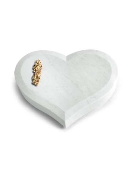 Grabstein Coeur/Omega Marmor Maria (Bronze)