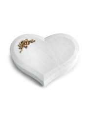 Grabstein Coeur/Omega Marmor Rose 1 (Bronze)
