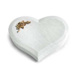 Grabstein Coeur/Omega Marmor Rose 1 (Bronze)