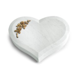 Grabstein Coeur/Omega Marmor Rose 5 (Bronze)