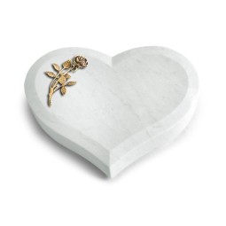 Grabstein Coeur/Omega Marmor Rose 6 (Bronze)