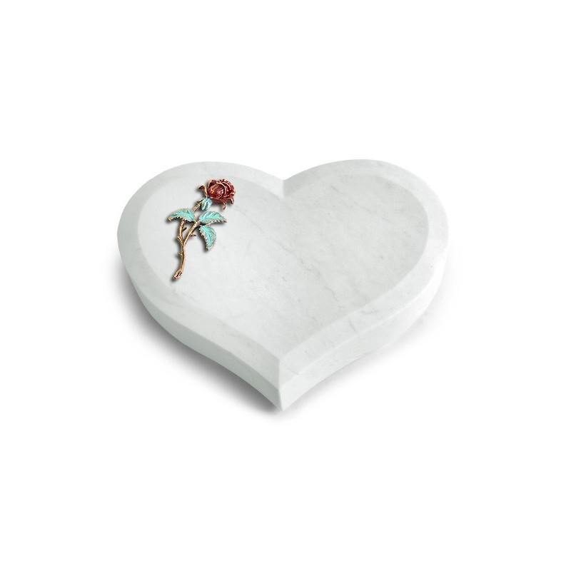 Grabstein Coeur/Omega Marmor Rose 2 (Color)