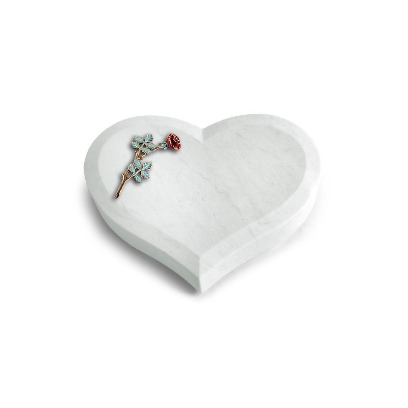 Grabstein Coeur/Omega Marmor Rose 4 (Color)