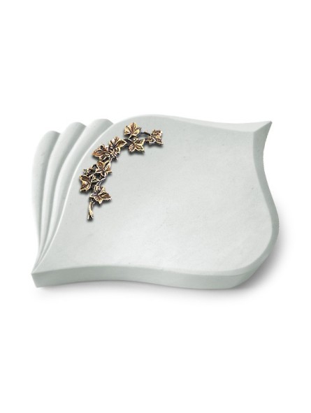 Grabstein Eterna/Omega Marmor Efeu (Bronze)