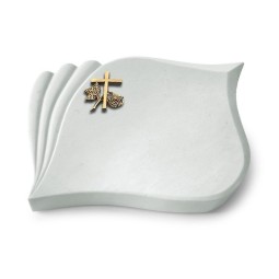 Grabstein Eterna/Omega Marmor Kreuz 1 (Bronze)