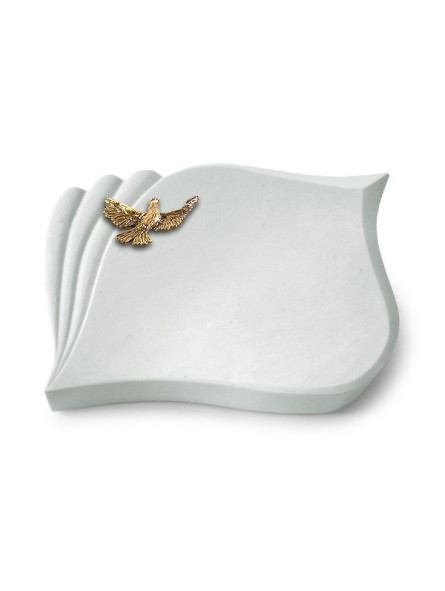 Grabstein Eterna/Omega Marmor Taube (Bronze)