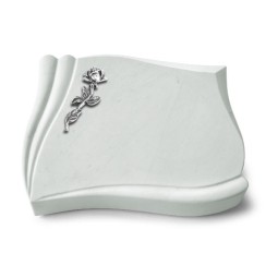 Grabstein Memory/Omega Marmor Rose 7 (Alu)