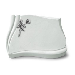 Grabstein Memory/Omega Marmor Rose 10 (Alu)