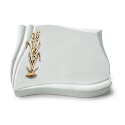 Grabstein Memory/Omega Marmor Ähren 2 (Bronze)