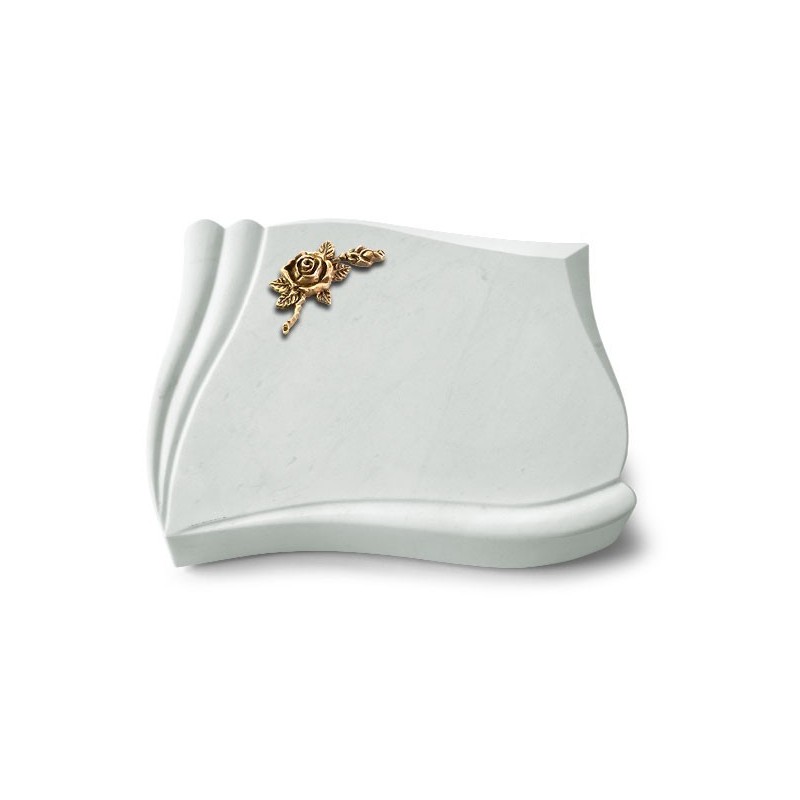 Grabstein Memory/Omega Marmor Rose 1 (Bronze)