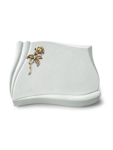 Grabstein Memory/Omega Marmor Rose 2 (Bronze)