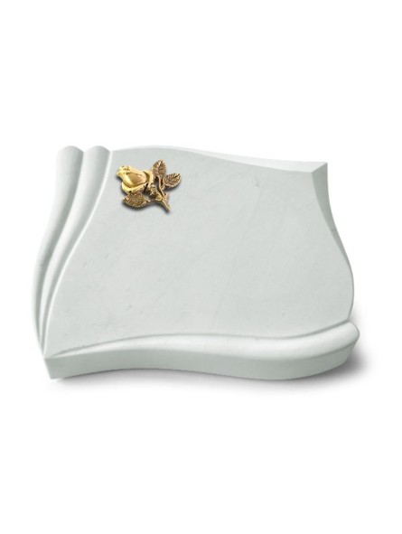 Grabstein Memory/Omega Marmor Rose 3 (Bronze)