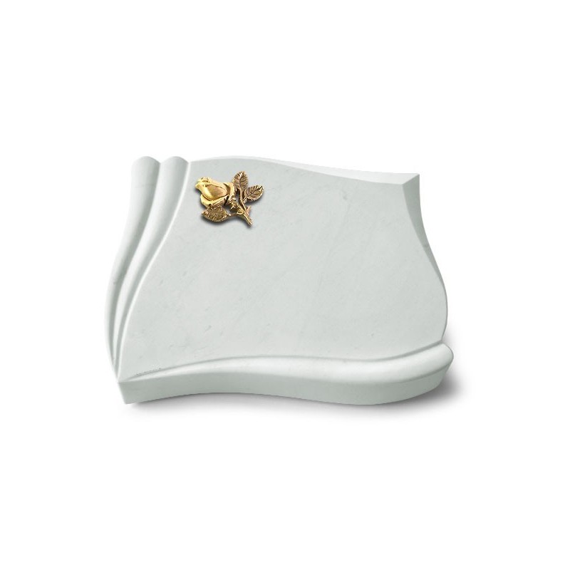 Grabstein Memory/Omega Marmor Rose 3 (Bronze)