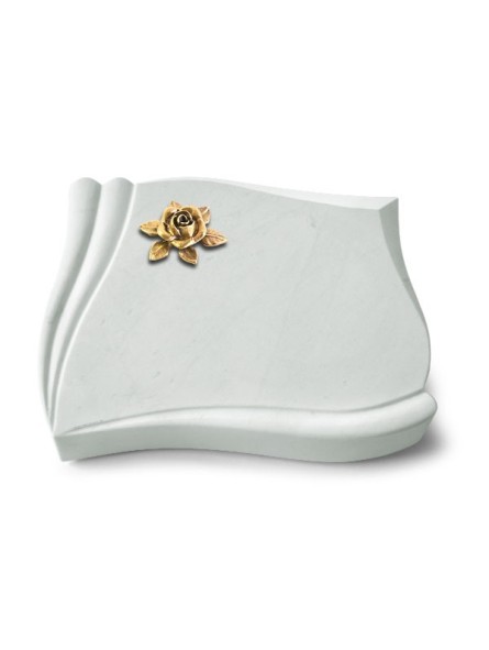 Grabstein Memory/Omega Marmor Rose 4 (Bronze)