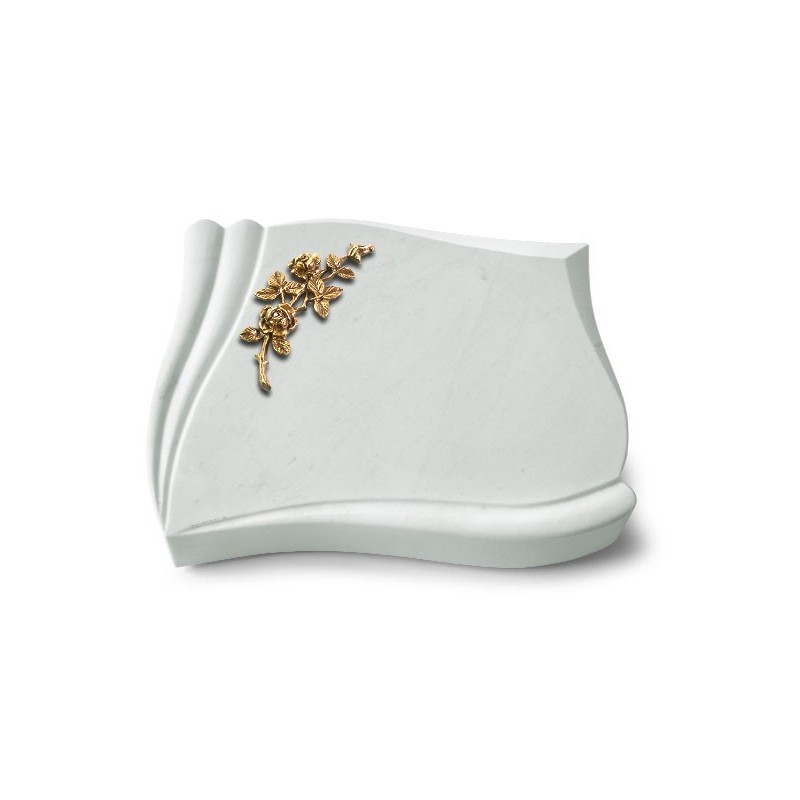 Grabstein Memory/Omega Marmor Rose 5 (Bronze)