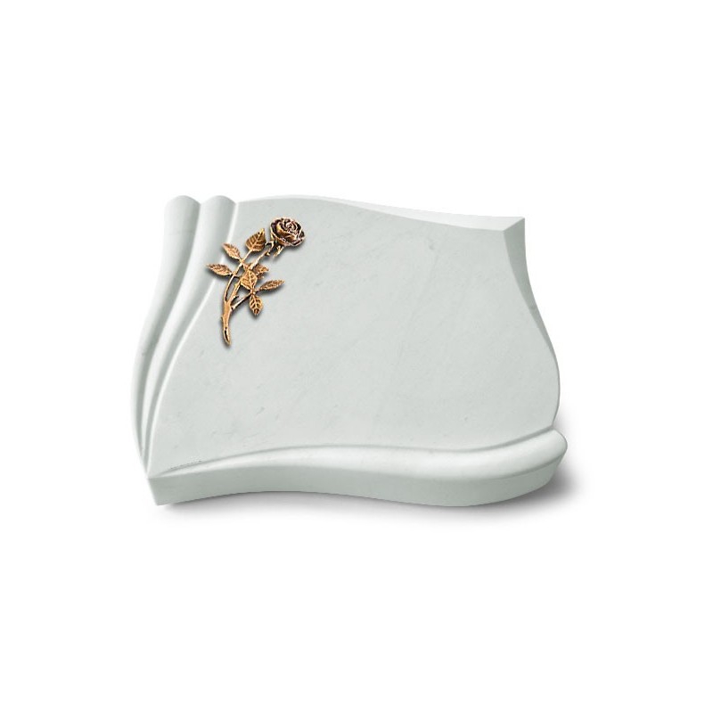 Grabstein Memory/Omega Marmor Rose 6 (Bronze)