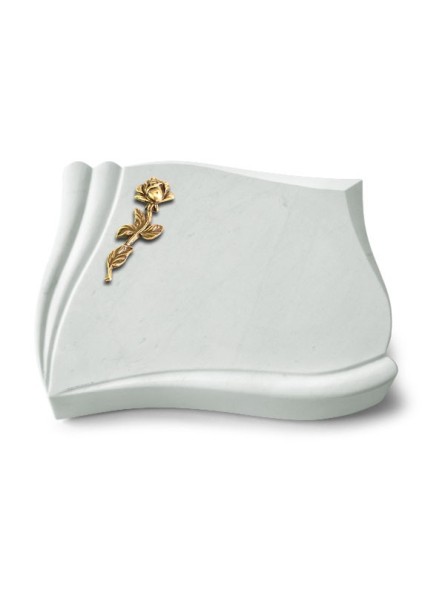 Grabstein Memory/Omega Marmor Rose 7 (Bronze)