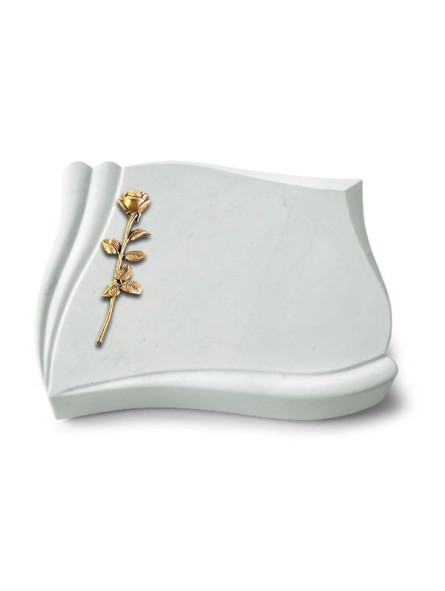 Grabstein Memory/Omega Marmor Rose 12 (Bronze)
