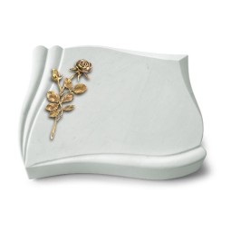 Grabstein Memory/Omega Marmor Rose 13 (Bronze)