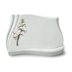 Grabstein Memory/Omega Marmor Orchidee (Color)