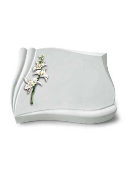 Grabstein Memory/Omega Marmor Orchidee (Color)
