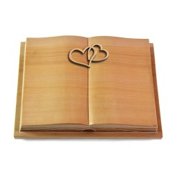 Grabbuch Livre Podest Folia/Woodland Herzen (Bronze)