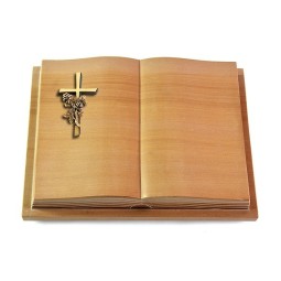 Grabbuch Livre Podest Folia/Woodland Kreuz/Rose (Bronze)