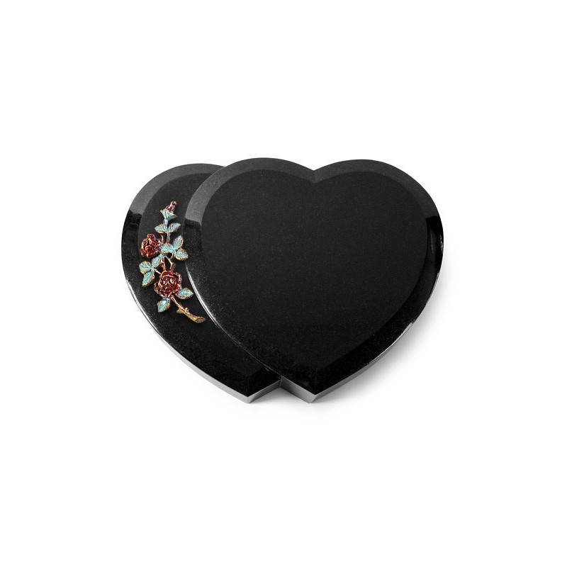Grabstein Amoureux/Indisch Black Rose 3 (Color) 50x40