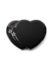 Grabstein Amoureux/Indisch Black Rose 4 (Color) 50x40