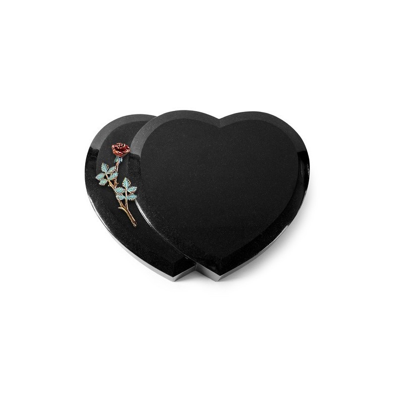Grabstein Amoureux/Indisch Black Rose 4 (Color) 50x40
