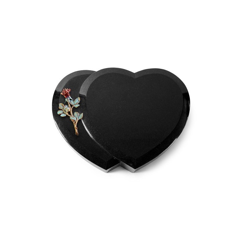 Grabstein Amoureux/Indisch Black Rose 7 (Color) 50x40