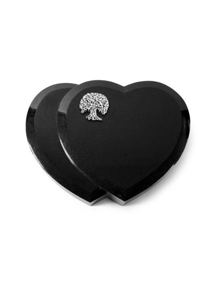 Grabstein Amoureux/Indisch Black Baum 3 (Alu) 50x40