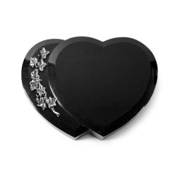 Grabstein Amoureux/Indisch Black Efeu (Alu) 50x40