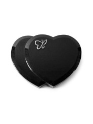 Grabstein Amoureux/Indisch Black Papillon (Alu) 50x40