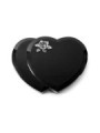 Grabstein Amoureux/Indisch Black Rose 4 (Alu) 50x40