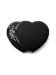 Grabstein Amoureux/Indisch Black Rose 5 (Alu) 50x40