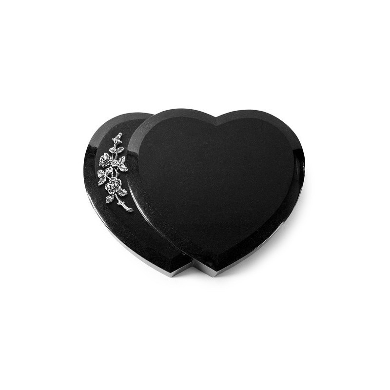Grabstein Amoureux/Indisch Black Rose 5 (Alu) 50x40