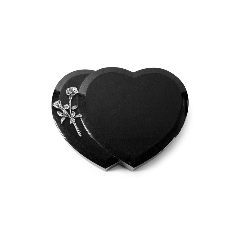 Grabstein Amoureux/Indisch Black Rose 10 (Alu) 50x40
