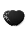 Grabstein Amoureux/Indisch Black Rose 10 (Alu) 50x40