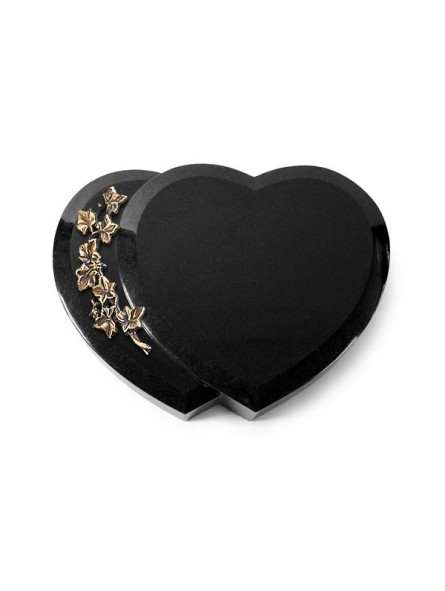 Grabstein Amoureux/Indisch Black Efeu (Bronze) 50x40