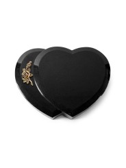 Grabstein Amoureux/Indisch Black Rose 1 (Bronze) 50x40