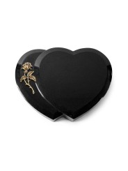 Grabstein Amoureux/Indisch Black Rose 2 (Bronze) 50x40