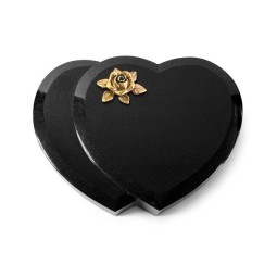 Grabstein Amoureux/Indisch Black Rose 4 (Bronze) 50x40