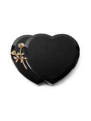 Grabstein Amoureux/Indisch Black Rose 10 (Bronze) 50x40