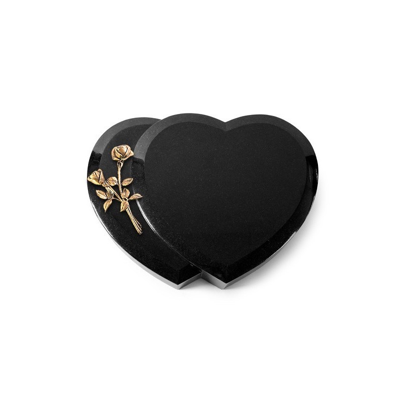 Grabstein Amoureux/Indisch Black Rose 10 (Bronze) 50x40