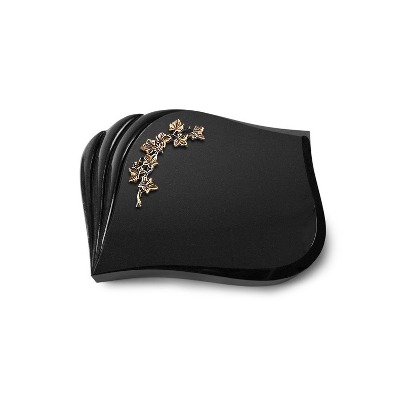 Grabstein Eterna/Indisch Black Efeu (Bronze) 50x40