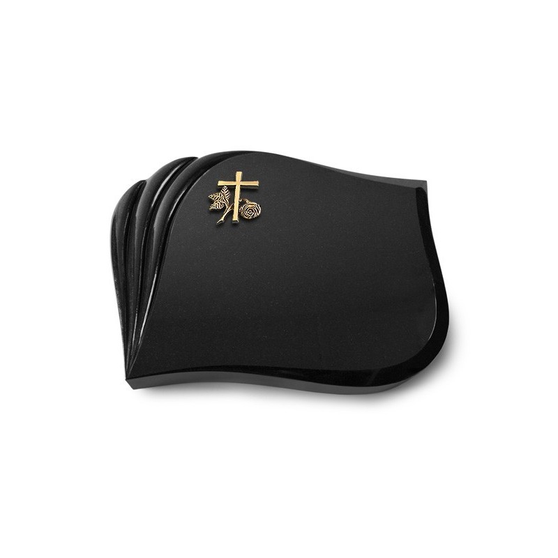 Grabstein Eterna/Indisch Black Kreuz 1 (Bronze) 50x40