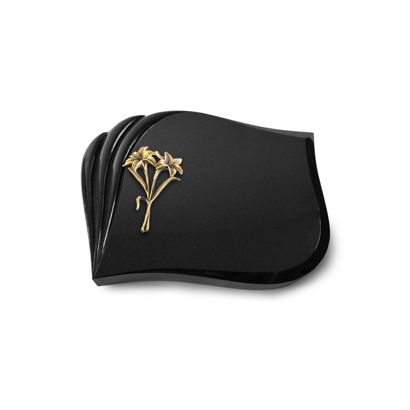 Grabstein Eterna/Indisch Black Lilie (Bronze) 50x40