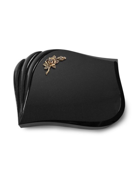 Grabstein Eterna/Indisch Black Rose 1 (Bronze) 50x40